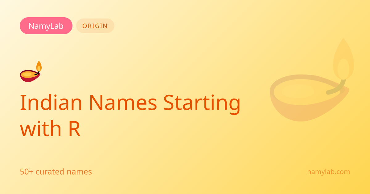 50+ Indian Names Starting with R | NamyLab